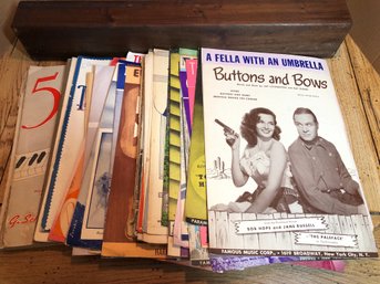 Over 40 Sheets Vintage Music
