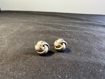 Sterling Silver Knot Earrings