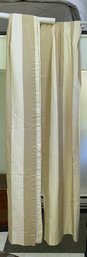 Gorgeous  Set Of Custom Pinch Pleat Drapes In Taupe And Cream Panel