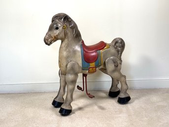 An Amazing Vintage Mid-Century 'Mobo Bronco' Ride-On Horse, Made In England