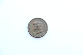 Benjamin Franklin Memorial Souvenir Token Coin