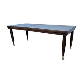 Mid Century Mersman Tapered Brass Tipped Leg Coffee Table