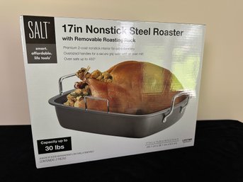 Salt 17' Nonstick Steel Roaster Pan