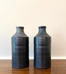 Crate & Barrel Nisa Short Vase Pair