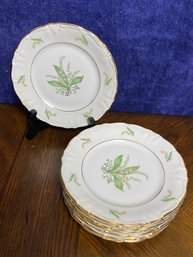 Treasure Chest China Lily Of The Valley Plate Set