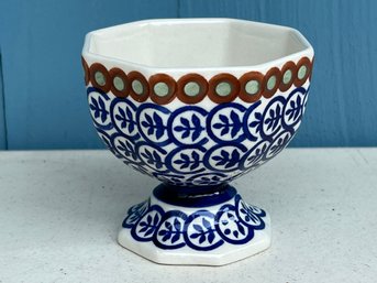 Small Handmade Polish Pottery Bowl(J)