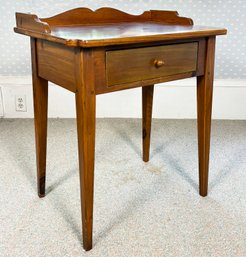 A Rustic Pine Nightstand By Ethan Allen