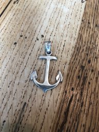 Sterling Silver Anchor Charm.  1C