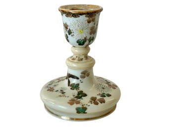 Vintage Porcelain Hand Painted Candlestick Holder