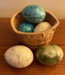 Five Alabaster Eggs