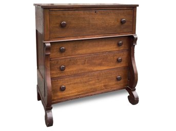 An Early 19th Century Empire Mahogany Lowboy Dresser
