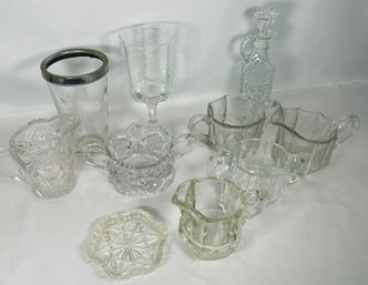 Glass Lot - Sugars, Creamers, And Misc. Pieces