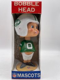 Vintage 1975 NY Jets  Mascot Bobble Head W/BOX