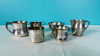 Silverplate Cups And Creamers Lot