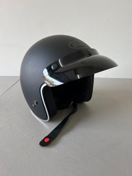 Open Face Motorcycle Helmet / Moped Back With Visor By BiLT