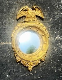 Chalkware Federal Eagle Port Hole Convex Mirror