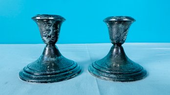 Silverplate Candle Holders