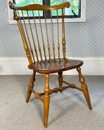 A Fine Windsor Desk Chair In Pine By Ethan Allen