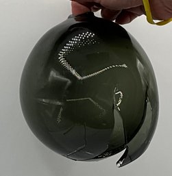 Unique Mouth Blown Intentionally Cracked Glass For Pendant Lighting - Gray