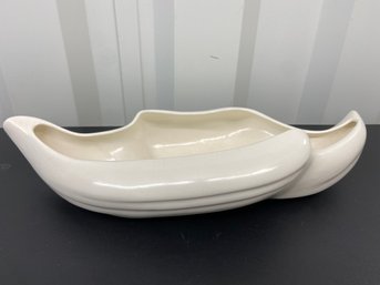 MCM Abstract Ceramic Console Bowl Dish Stamped California U 50-C 17x7x3.5 No Chips