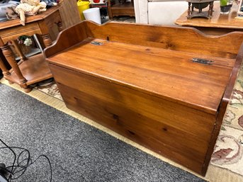 Wood Storage Bench