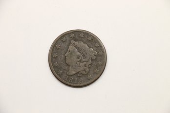 1819 Large Cent Penny Coin