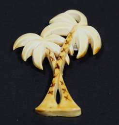 Vintage 1930s 40s Plastic Palm Trees Brooch