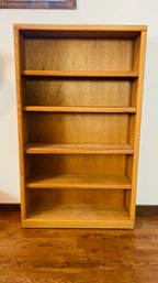 Medium Oak 4-shelf Bookshelf 1 Of 2