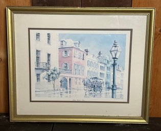 ' ALONG RAINBOW ROW' EMERSON Print