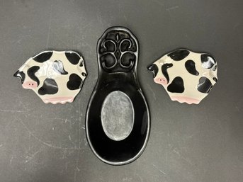 Spoon Rests: Two Cute Cows &  More