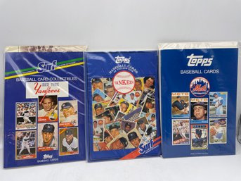 3 Topps Baseball Cards Magazines, Yankees And Mets. 1980'