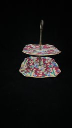 JW Co Staffordshire Tiered Dessert Tray