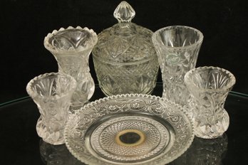 Mixed Lot Of Vintage Cut Glass Including Lenox.