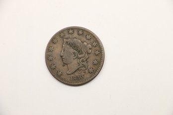 1830 Large Cent Penny Coin