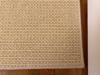 Paid $1,500 Large 10' By 12' Wool Area Rug With Yellow, Beige, And White Colors