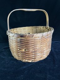 Wicker Basket With Handle