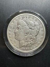 1891 Morgan Silver Dollar