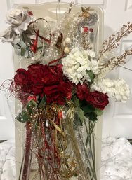 Holiday Faux Flowers  And
