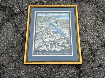 A Kennebunkport, Maine Tourism Lithograph