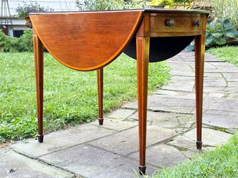 A Gorgeous Banded Mahogany Sheraton Pembroke Table