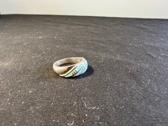 Unmarked Ring But Passed Sterling Silver Test - Size 7-7.5