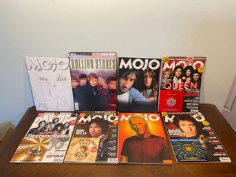 Eight MOJO Music Magazines With CDs. Including A Double Issue Of The Stones.