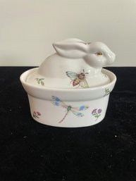 Grace's Teaware Floral Bunny Rabbit Candy Jar