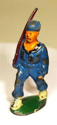 Antique Lead Toy Soldier Navy Soldier W Rifle