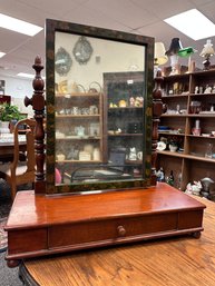 Tilt Top Vanity Mirror With Single Drawer