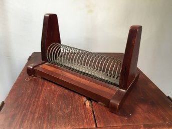 Very Nice LEVENGER Mid Century Modern Style Mail Holder / Spring Slide - Very Cool Adjustable Piece For Mail
