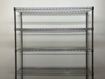 A Quality Chrome Wire Shelving Unit