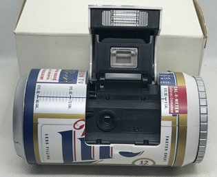 Vintage MILLER LITE BEER CAN CAMERA- Never Used With Box And Paperwork