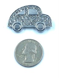 Blinged Out VW Beetle Brooch