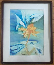 Framed Watercolor Signed Lower Right